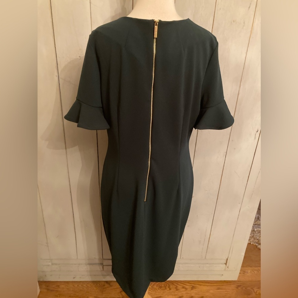 Calvin Klein Solid Black Stretch Flutter Sleeve S… - image 7